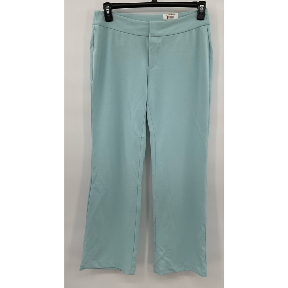 INC‎ Womens Teal Pants Wide Leg Size 8P NWT (A138)